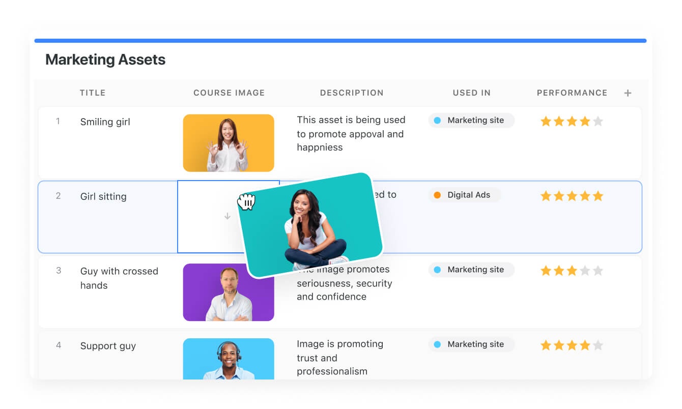 Grid view: Marketing Assets